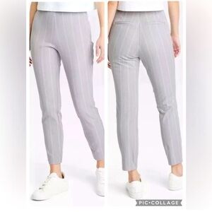 A New Day Gray Pinstripe Ankle Trousers